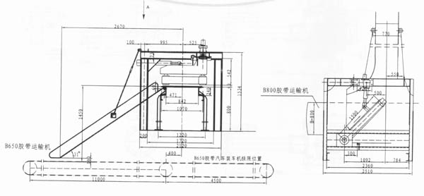 技术性能
1、输送物料：袋装水泥：50kg/包
2、摆线针轮减速机
(1)型号：BL15-9-1.1
(2)速比：9
(3)电动机型号：Y90S-4
功率0.55KW 转速1410r/min
